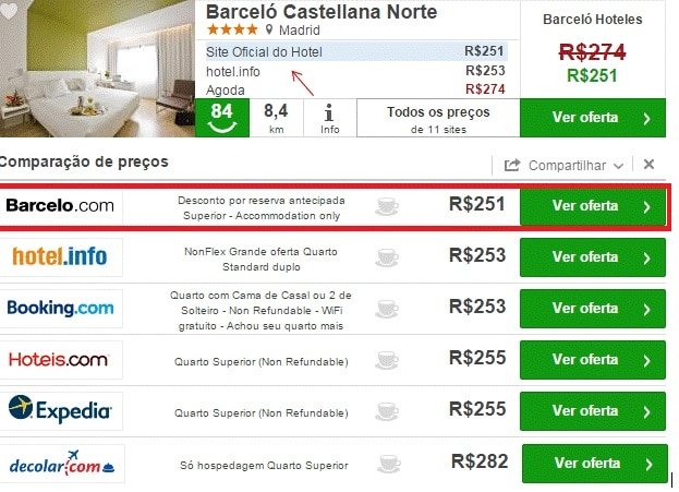 comparação hotel trivago comparação hotel trivago